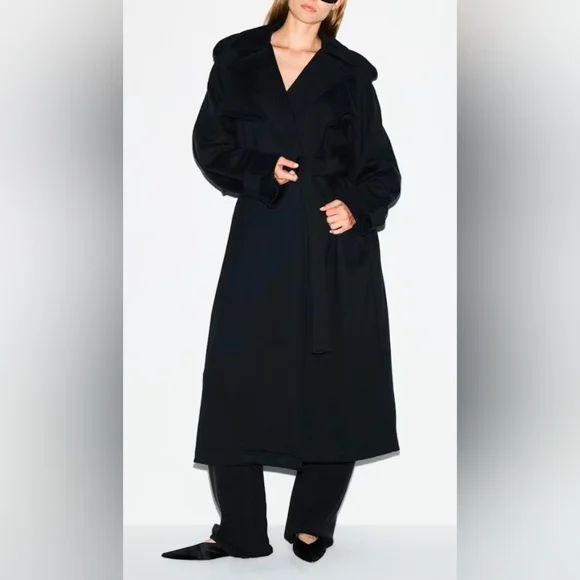 NWT SKIMS Boyfriend Fleece Oversized Trench Coat - Picture 2 of 9